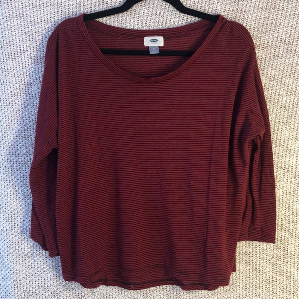 Red & Black striped lightweight tee by Old Navy - Picture 1 of 4